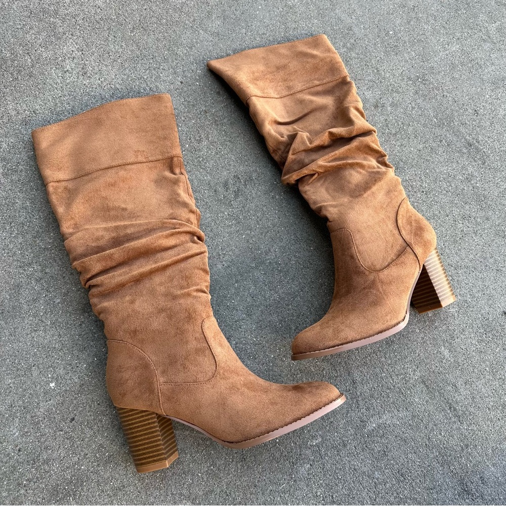 Tan Suede Women's Boots